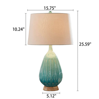 Modern Minimalist Light Luxury Ceramic 1-Light Table Lamp