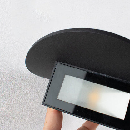 مصباح حائطي دائري بسيط مزود بإضاءة LED للاستخدام الداخلي والخارجي 