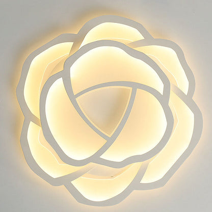 Modern Simple Roses LED Flush Mount Ceiling Light