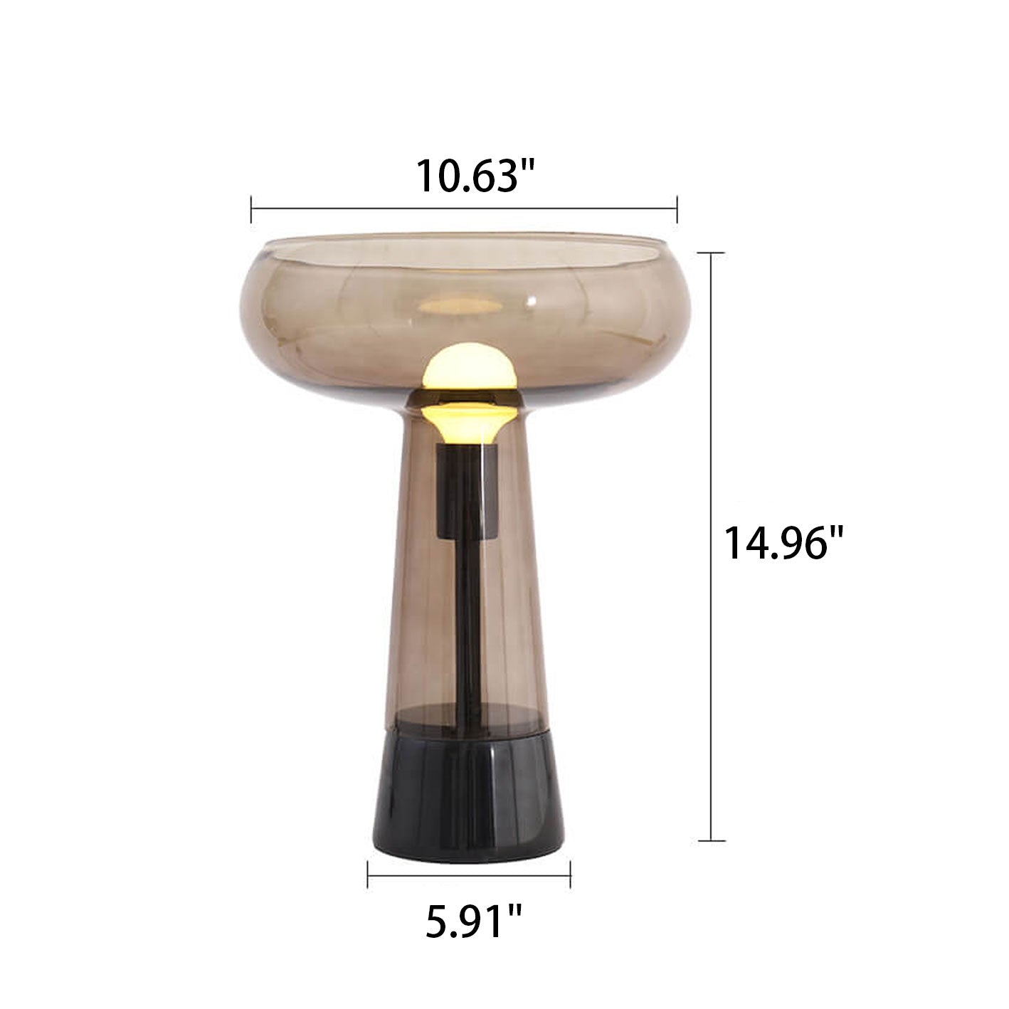 Simple Creative Glass Marble LED Table Lamp