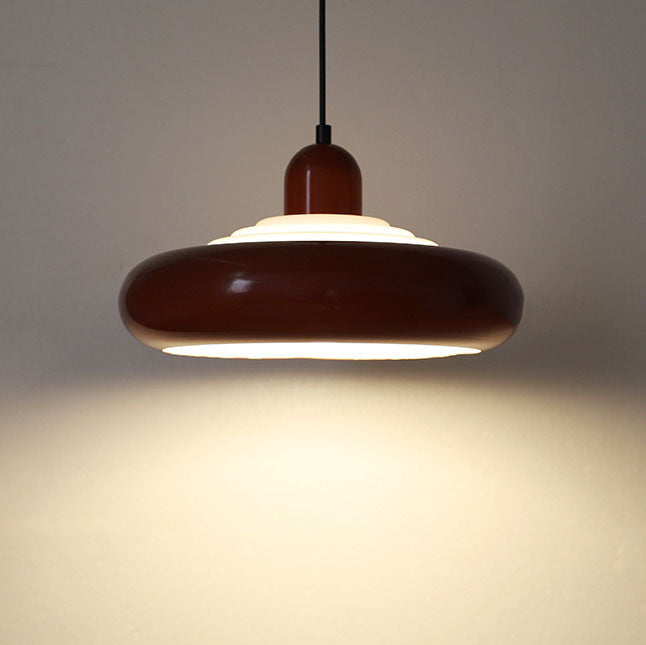 Contemporary Scandinavian Creative Geometric Dome Iron 1-Light Pendant Light For Dining Room