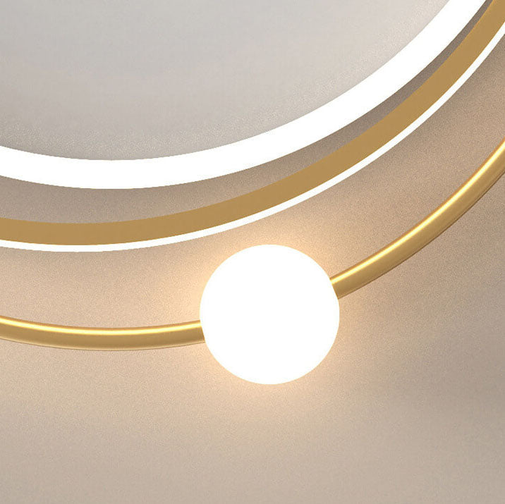 Modern Creative Circle Ring LED Flush Mount Ceiling Light