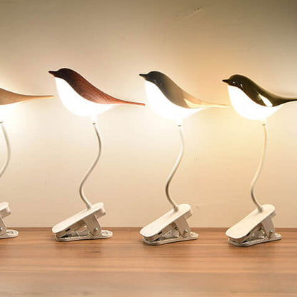 Nordic Creative Bird Clip USB Charging LED Night Light Table Lamp