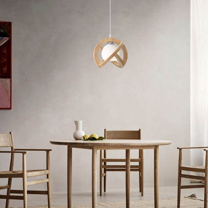 Japanese Wabi-sabi Log 1-Light Pendant Light