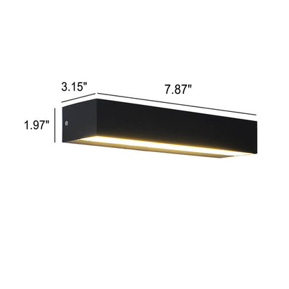 Minimalist Outdoor Waterproof One-Line Rectangular LED Waterproof Wall Sconce Lamp