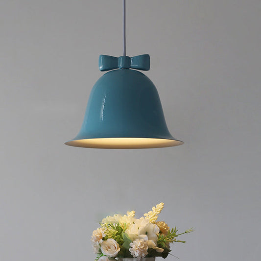 Nordic Minimalist Bells Bow Tie Iron 1-Light Pendant Light
