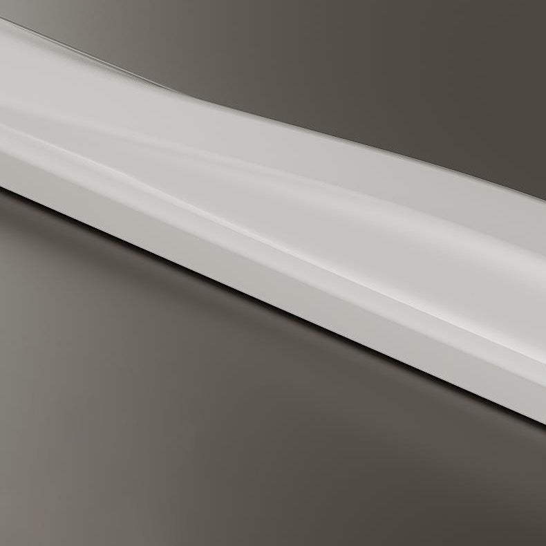 Modern Minimalist Long Iron Rolled Plastic LED Island Light Pendant Light For Dining Room