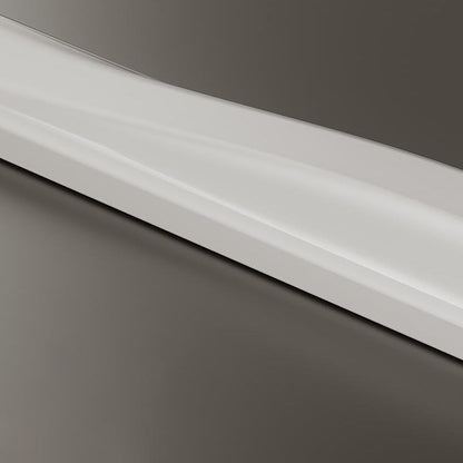 Modern Minimalist Long Iron Rolled Plastic LED Island Light Pendant Light For Dining Room