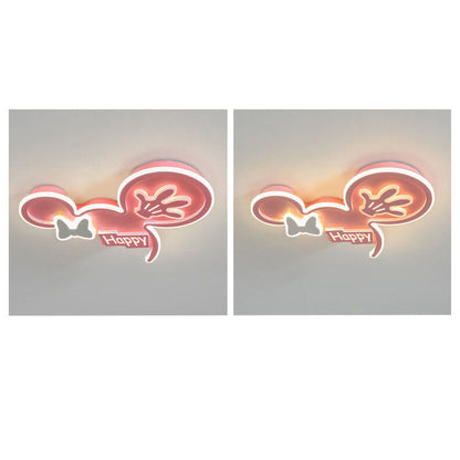 Cartoon Creative Minnie LED Kids Flush Mount Ceiling Light