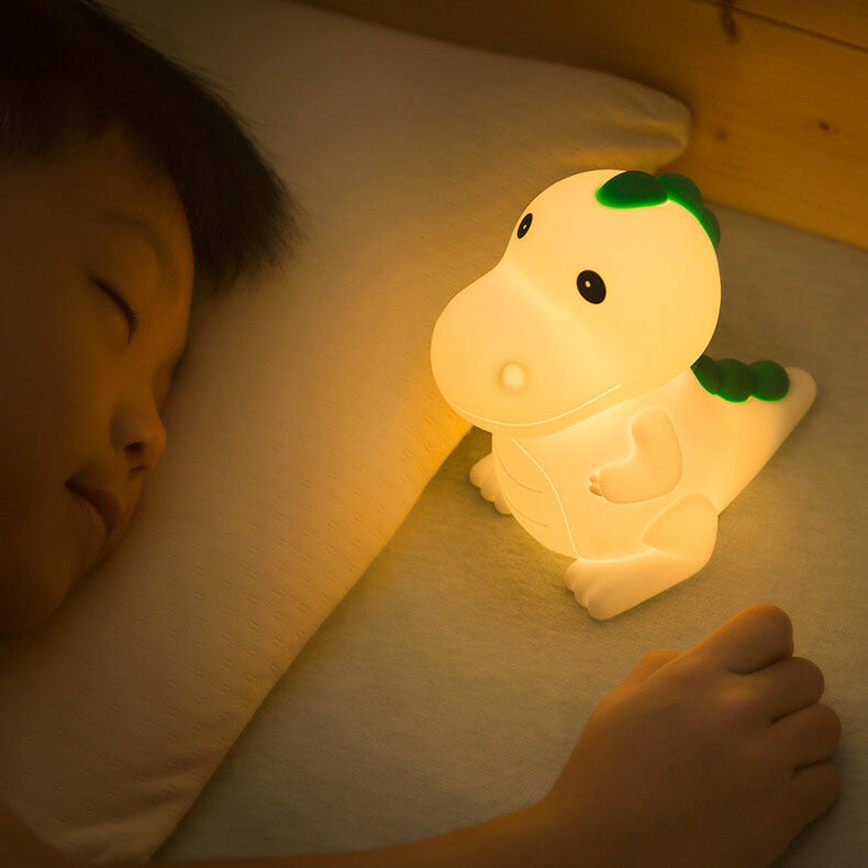 Cartoon Dinosaur Silicone Pat LED Night Light Table Lamp
