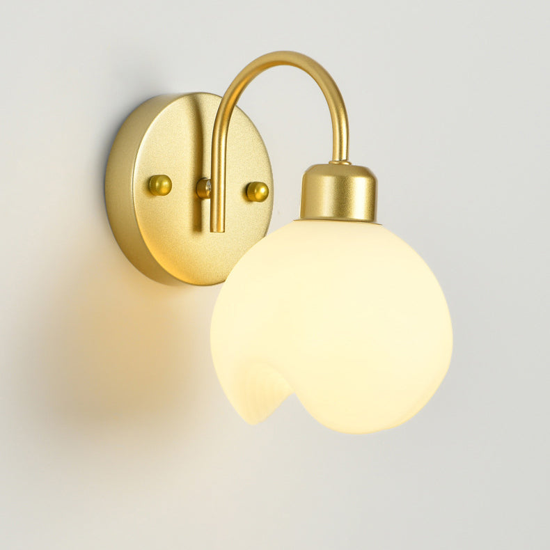 Modern Simplicity Iron ABS Flower 1-Light Wall Sconce Lamp For Bedside