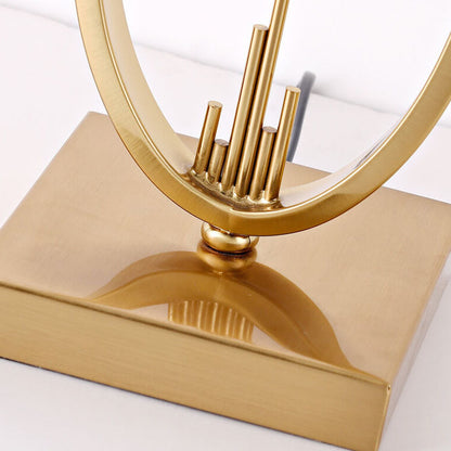 Modern Minimalist Imitation Copper Cloth 1-Light Table Lamp