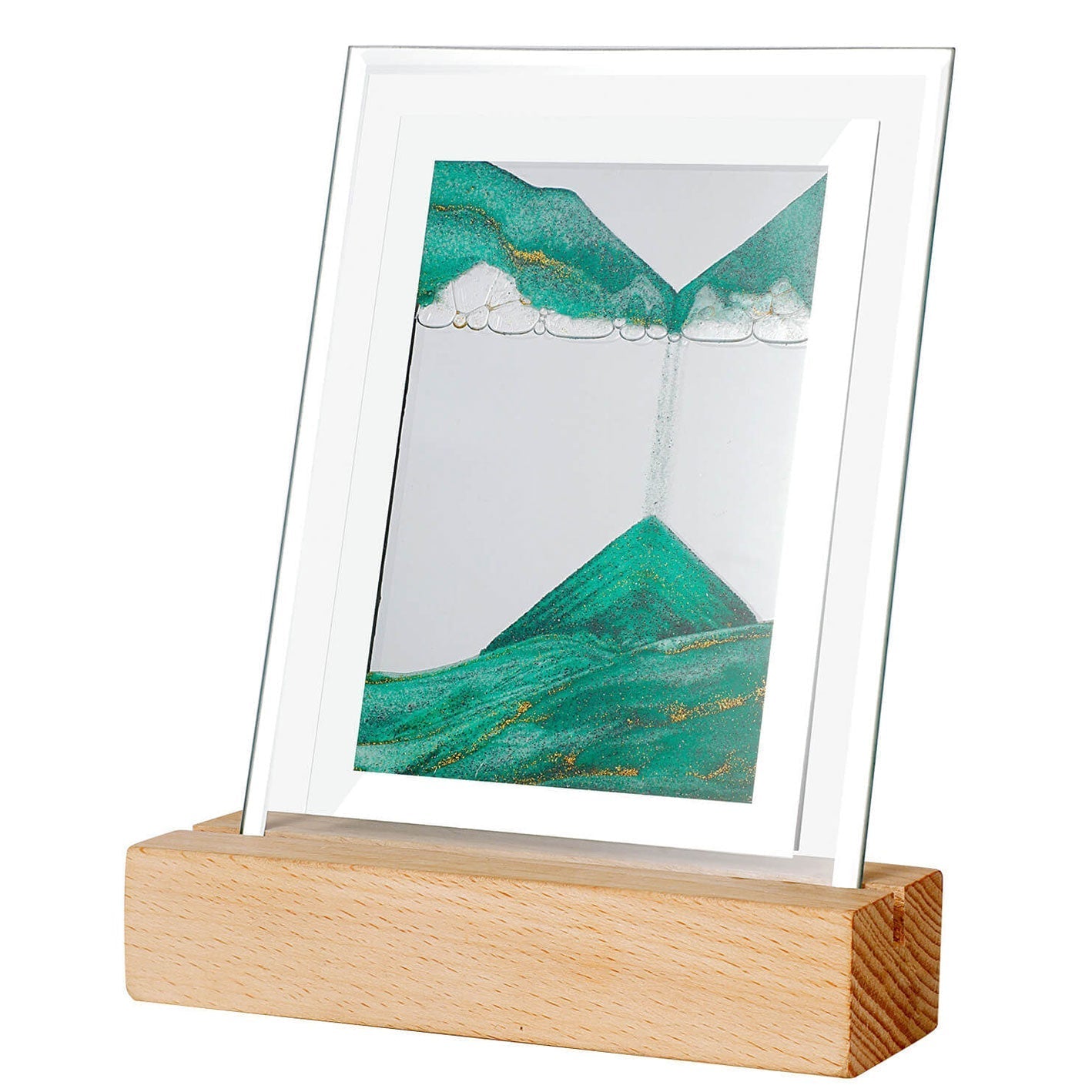 Creative Quicksand Square  LED Night Light Decorative Table Lamp