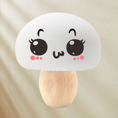 Modern Creative Mushroom Color-changing Log Silicone Pat Night Light Table Lamp