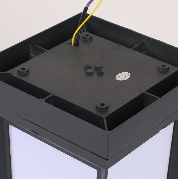 Modern Simple Solar Quadrupole Waterproof Outdoor Garden Column Post Head Light