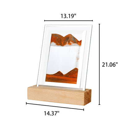 Creative Quicksand Square  LED Night Light Decorative Table Lamp