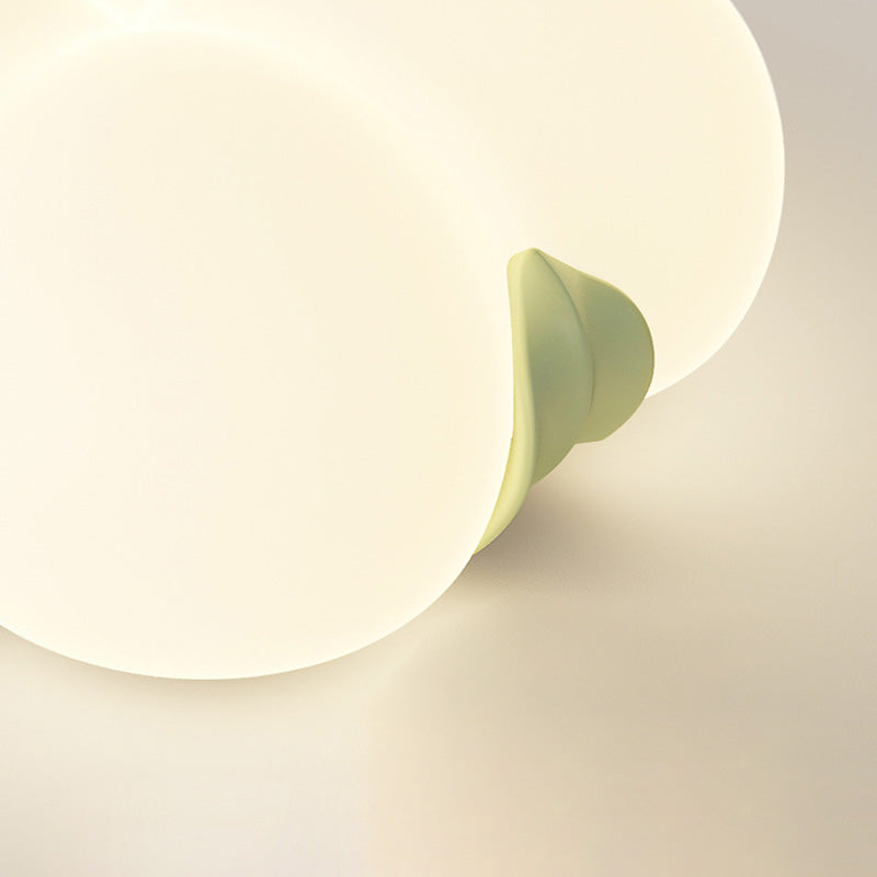 Modern Art Deco Bubble Flower PE Iron LED Flush Mount Ceiling Light For Bedroom