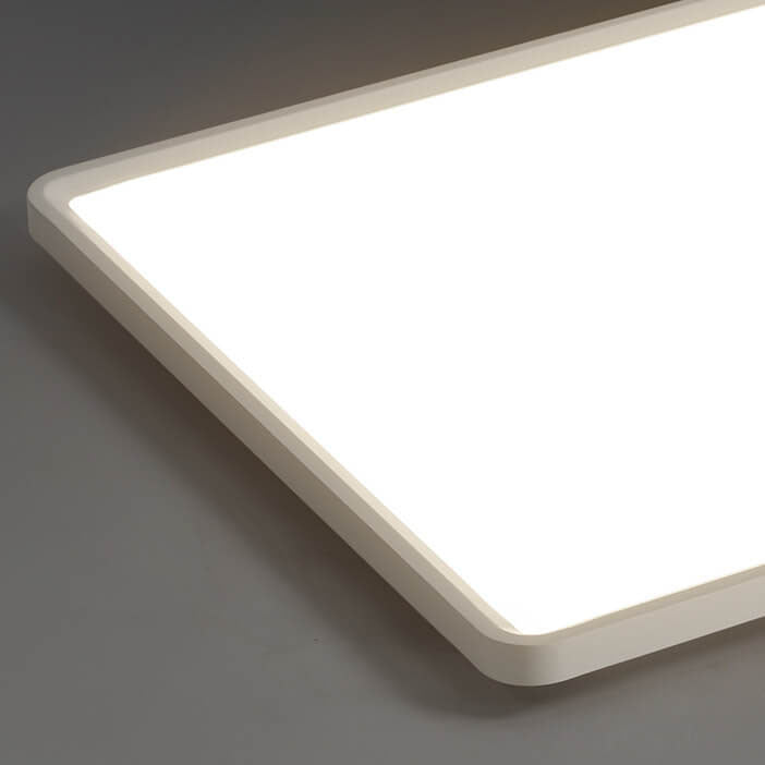 Modern Minimalist Rectangular Iron Aluminum LED Flush Mount Lighting
