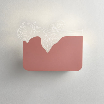 مصباح حائط LED بتصميم زهرة الورد الأكريليكية الحديثة لغرفة المعيشة 