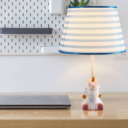 Nordic Fun Cartoon Pattern Resin Fabric Children 1-Light Table Lamp