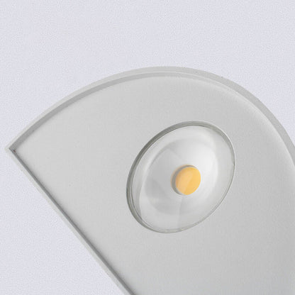Modern Minimalist Triangle Cone Waterproof Aluminum Lens Frosted LED Outdoor Wall Sconce Lamp