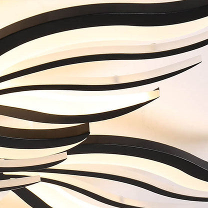 Modern Creative Personality Acrylic Flower Shape LED Semi-Flush Mount Ceiling Light