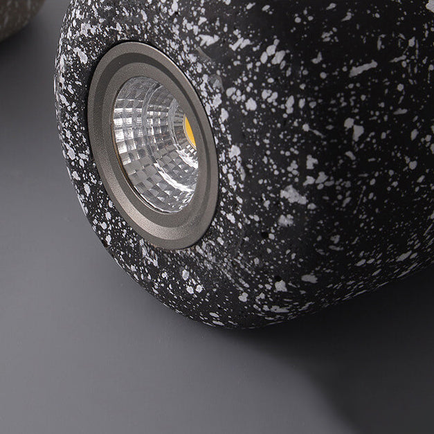 Scandinavian Industrial Minimalist Cylindrical Cement LED Pendant Light