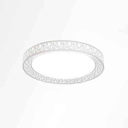 Modern Creative Round Bird's Nest Iron LED Flush Mount Ceiling Light