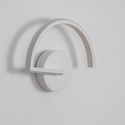 Modern Creative Half Round Iron LED Wall Sconce Lamp