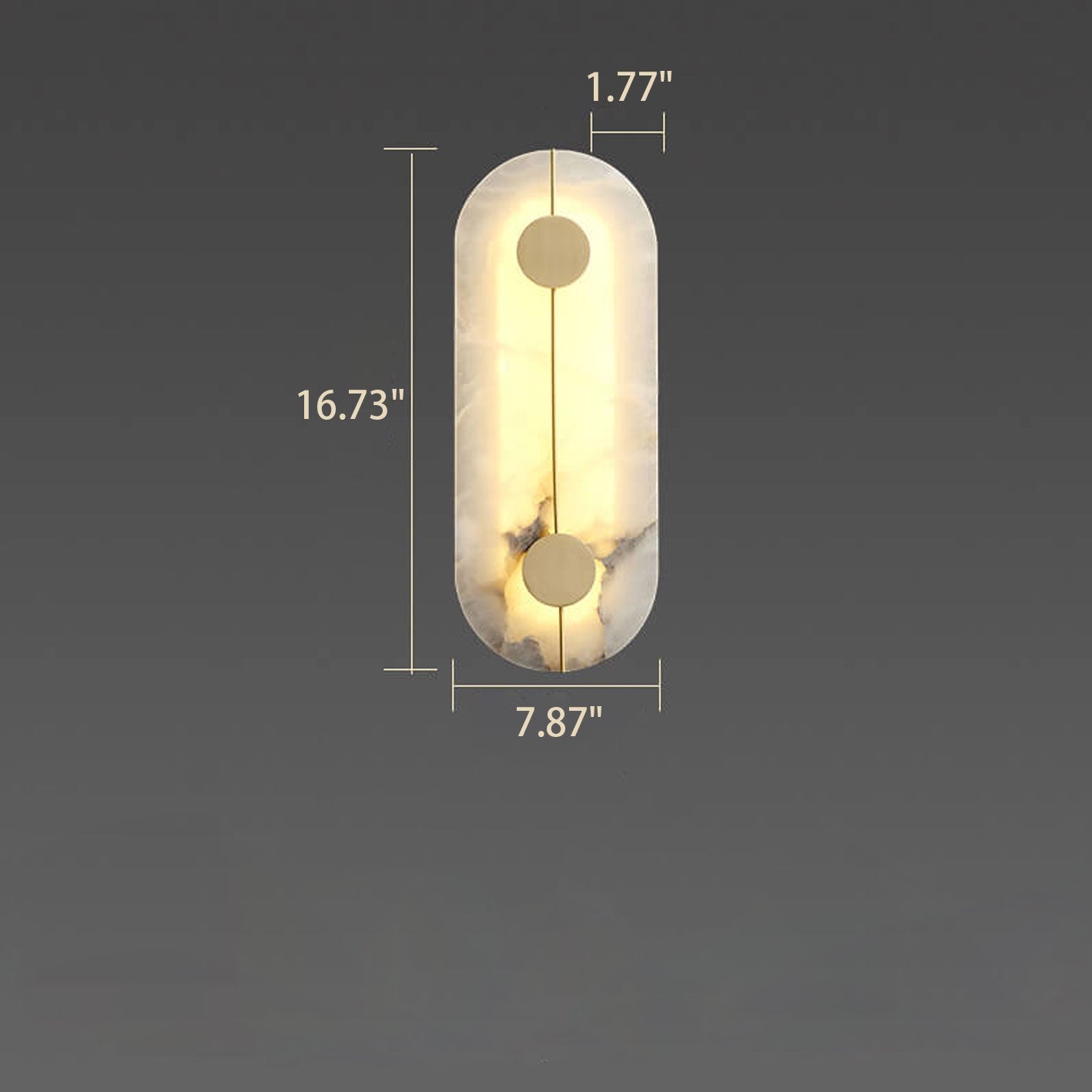 مصباح حائط LED دائري حديدي حديث 