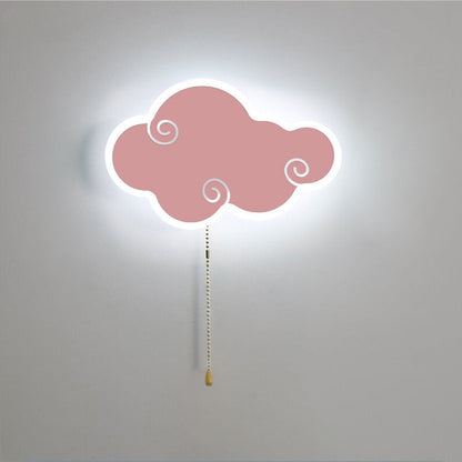 مصباح حائط LED بتصميم رسوم متحركة سحابية بسيطة وحديثة من الشمال 