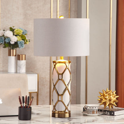 Nordic Light Luxury Ceramic 1-Light Table Lamp