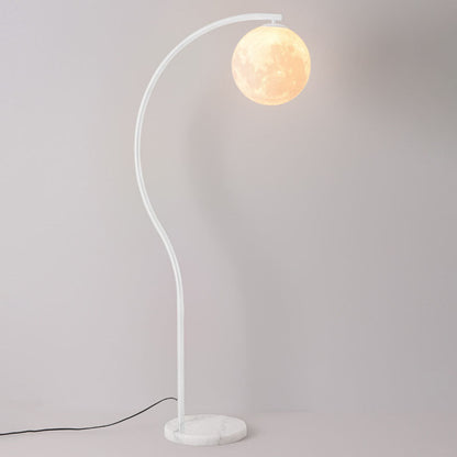 Modern Minimalist Iron Marble 1-Light Standing Floor Lamp