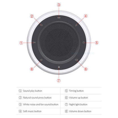 Creative Timing White Noise Sleeping Colorful Night Light