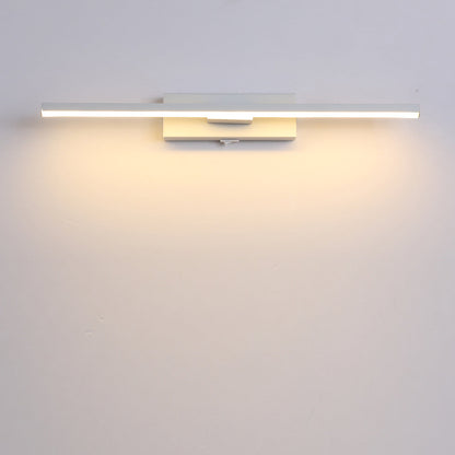 مصباح حائط LED مستطيل الشكل مصنوع من الألومنيوم والحديد والسيليكون بتصميم عصري بسيط لغرفة النوم 