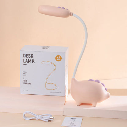 Cartoon Dinosaur Eye Care Rechargeable LED Desk Lamp