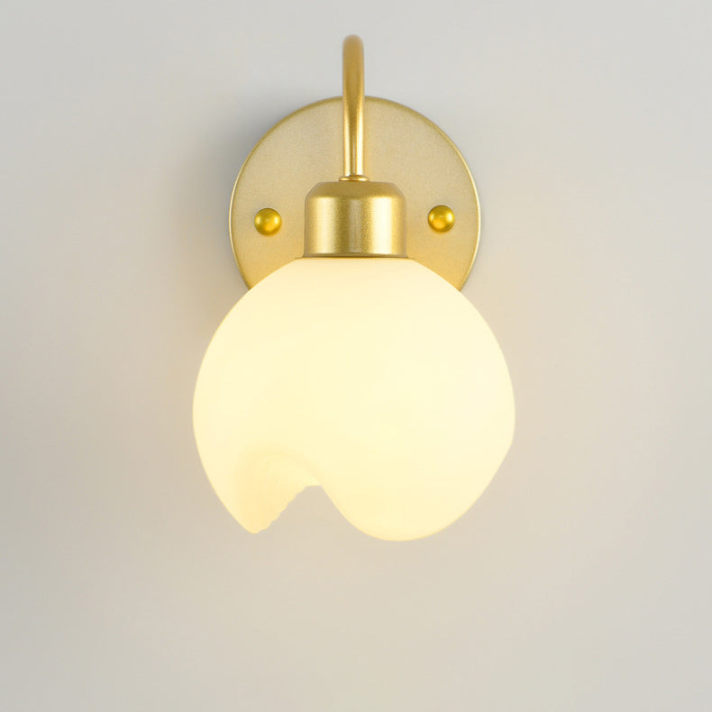 Modern Simplicity Iron ABS Flower 1-Light Wall Sconce Lamp For Bedside