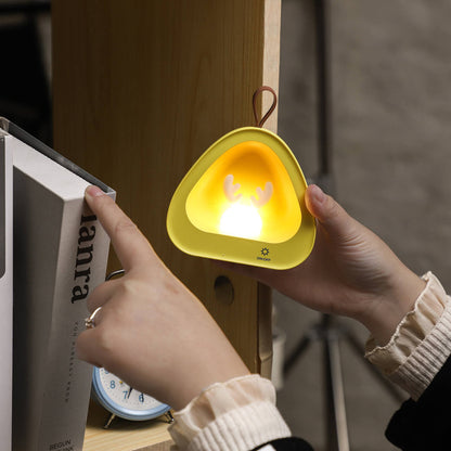 Creative Cute Deer Silicone USB Charging Portable LED Night Light Table Lamp