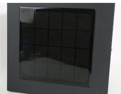 Modern Solar Patterned Stainless Steel Square Courtyard LED Path Lamp
