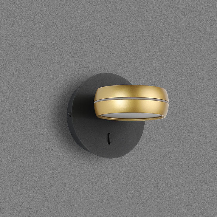 مصباح حائط LED مستطيل الشكل من الألومنيوم والحديد PS بتصميم عصري بسيط لغرفة النوم 