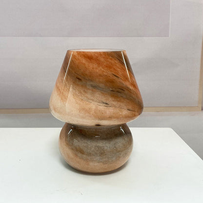 Creative Handmade Glass Planet Design Mushroom 1-Light Table Lamp