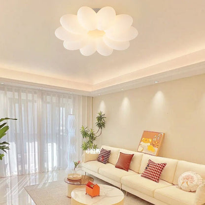 Modern Minimalist PVC Floral Shape LED Kids Flush Mount Ceiling Light