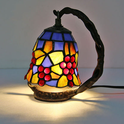 Tiffany Glass Grape Shape Eye Protection 1-Light Table Lamp