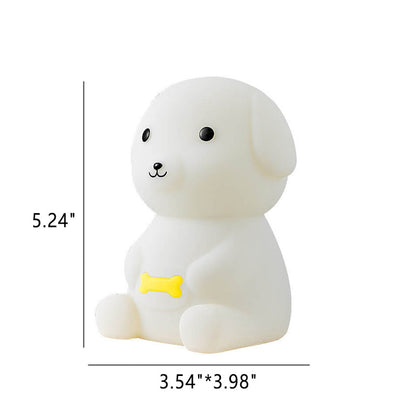 Creative Silicone Puppy LED Night Light Table Lamp