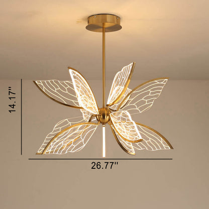 Modern Acrylic Creative Butterfly Wings Design 12/16-Light LED Chandelier