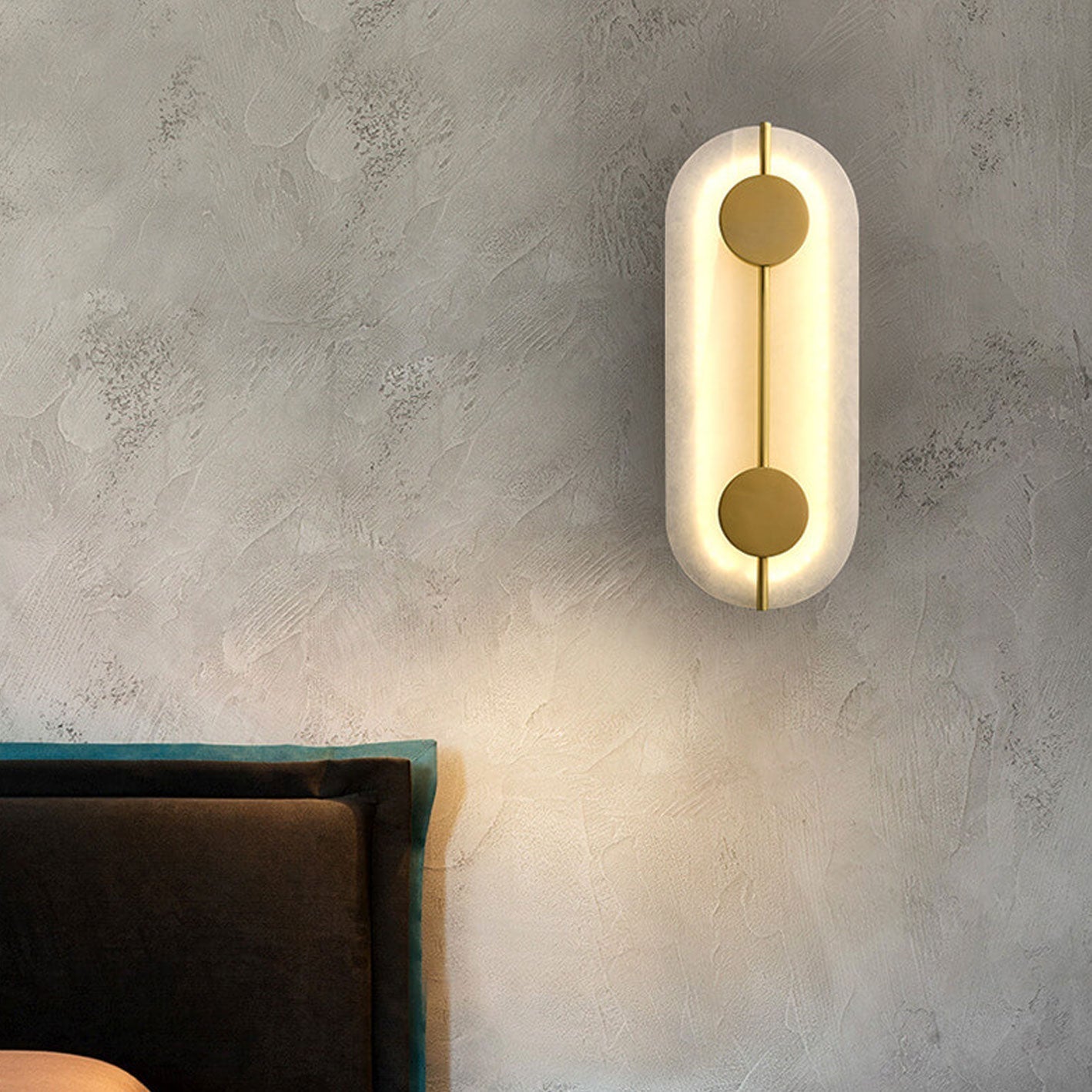 مصباح حائط LED دائري حديدي حديث 