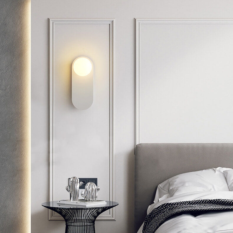 Nordic Minimalist Glass Ring Base 1-Light Wall Sconce Lamp