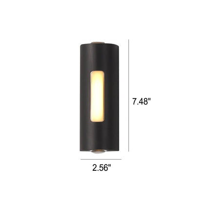مصباح حائطي LED خارجي بتصميم أسطواني عصري وبسيط 