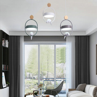 Nordic Creative Bird Ring 1-Light LED Pendant Light