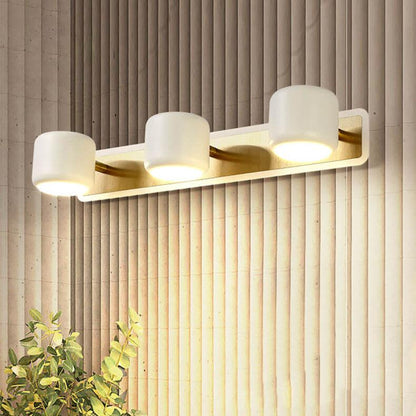 مصباح حائطي أمامي بمرآة LED بتصميم أسطواني عصري 